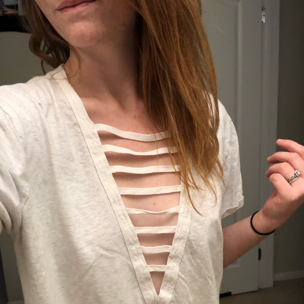 Deep V ladder shirt